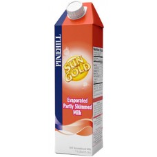 SunGold Partly Skim. Evaporated Milk - 1 litre (Case of 12)