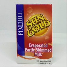 SunGold Partly Skim. Evaporated Milk - 250 ml (Case of 27)